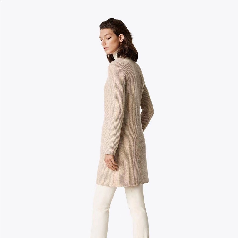 Tory Burch Rory Wool Sweater Coat Cardigan - Picture 3 of 6
